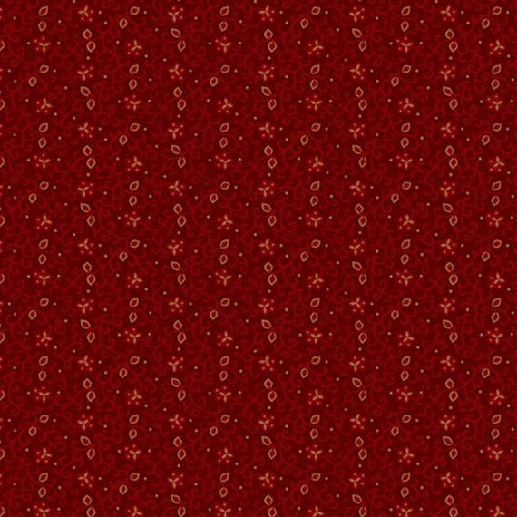 Prairie Dry Goods II...R171646D red...village vine...Pam Buda...Marcus Fabrics