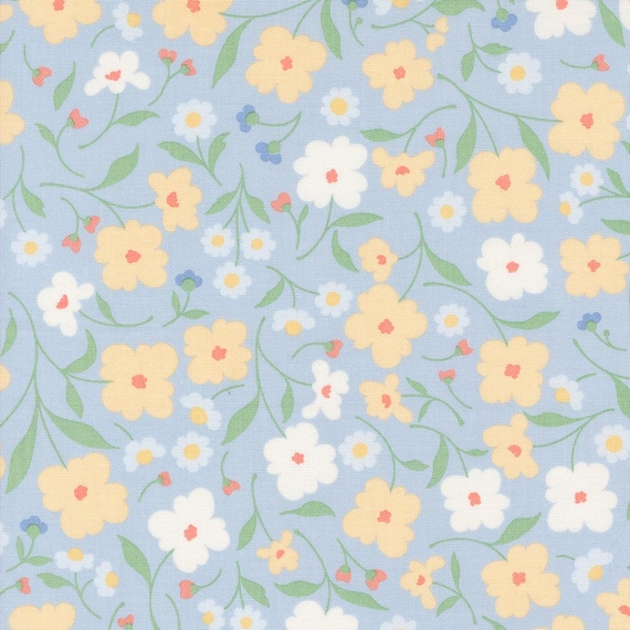 Cottage Charm...Powder Blue...31750 21...Heather Briggs of My Sew Quilty Life...Moda Fabrics