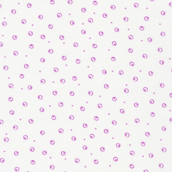 Hints of Prints, Flowerhouse 30's Dots Purple FLHD218986 by Debbie Beaves for Robert Kaufman Fabrics