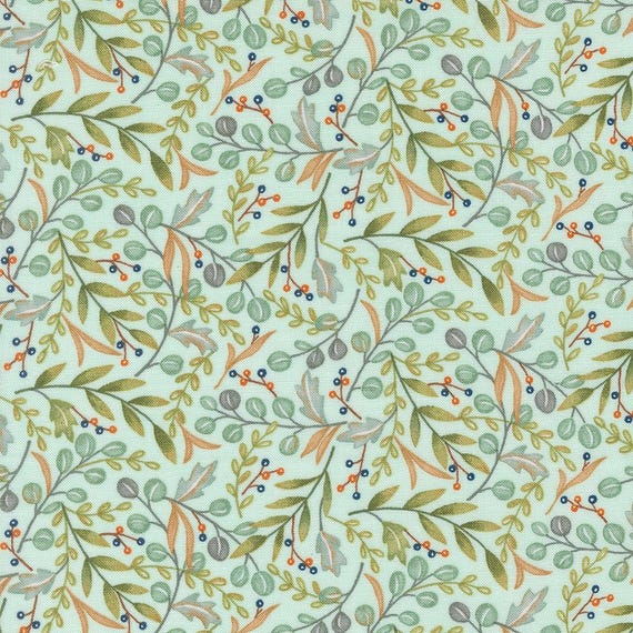 I Love Fall Most of All...Aqua 56143 13...Deb Strain...Moda Fabrics