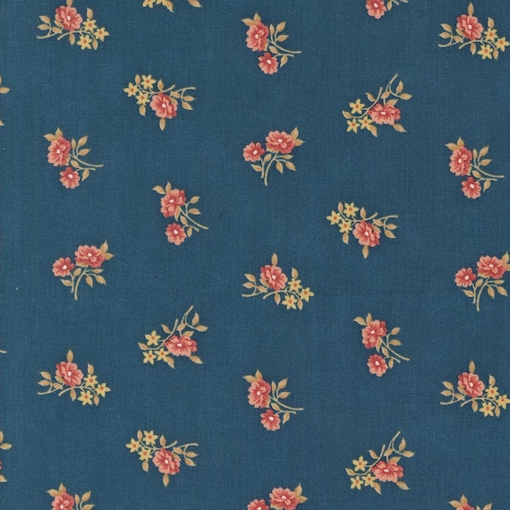 Sandalwood...Indigo 44385-14...3 Sisters...Moda Fabrics