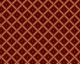 Material Madders Diamond R310416 BROWN by Sheryl Johnson for Marcus Fabrics
