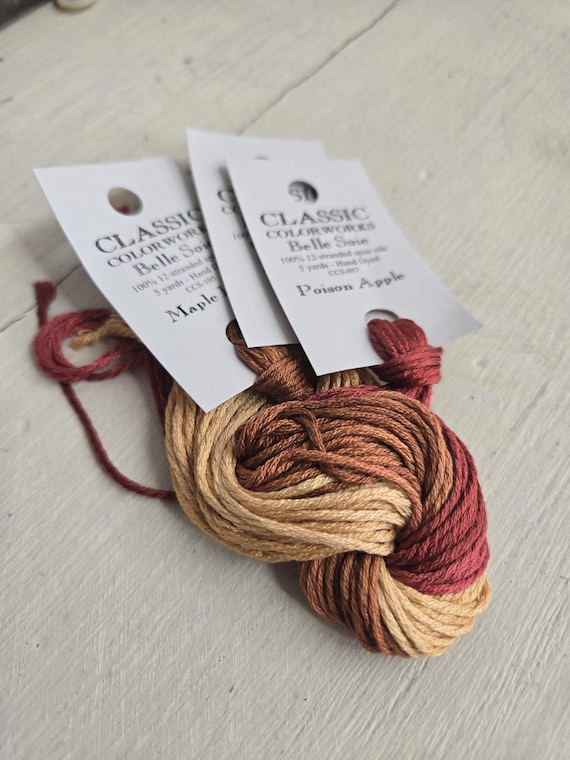 Belle Soie...September...Thread Pack...Classic Colorworks...3 skeins...Silk Thread