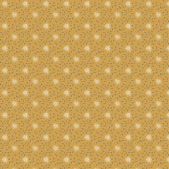 Thimbleweed...54833-2 ochre...designer Julie Hendricksen...Windham Fabrics