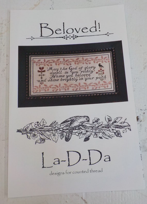Beloved! by La-D-Da...cross stitch pattern, chart