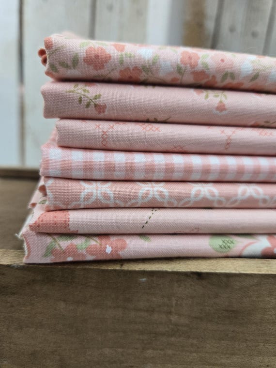 Sunbonnet...Pink HALF Yard bundle...Heather Briggs of My Sew Quilty Life...Moda Fabrics...7 prints