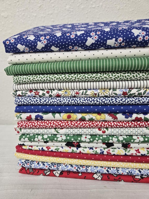 Aunt Grace Goes Bold...HALF Yard Bundle...Judie Rothermel...Marcus Fabrics...20 prints