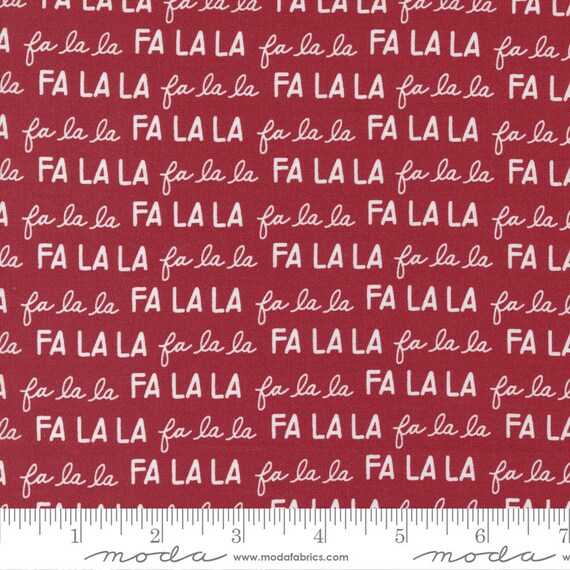 Christmas Eve Cranberry 5184 16...designed by Lella Boutique for Moda Fabrics