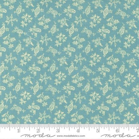 Dinah's Delight 1830-1850 Robins Egg 31677 13 designed by Betsy Chutchian for Moda Fabrics