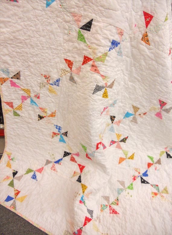 Confetti Quilt kit...using mini charm mix...pattern designed Etsy