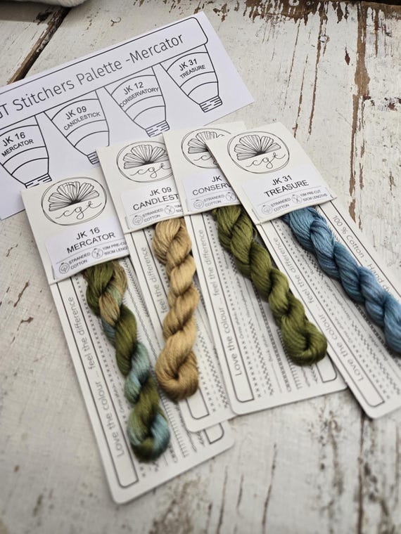 Cottage Garden Threads...Mercator...Stitchers palette...hand dyed thread...Australian...4 colors