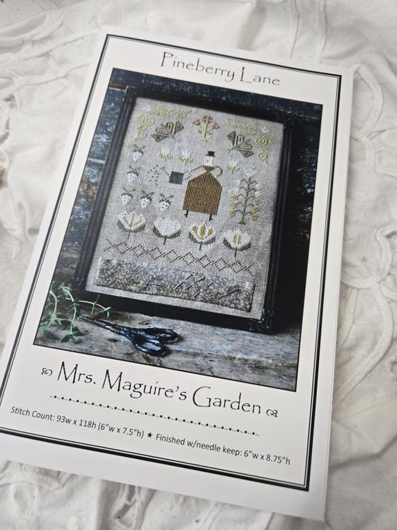 Mrs. Maguire's Garden...Pineberry Lane...cross stitch chart