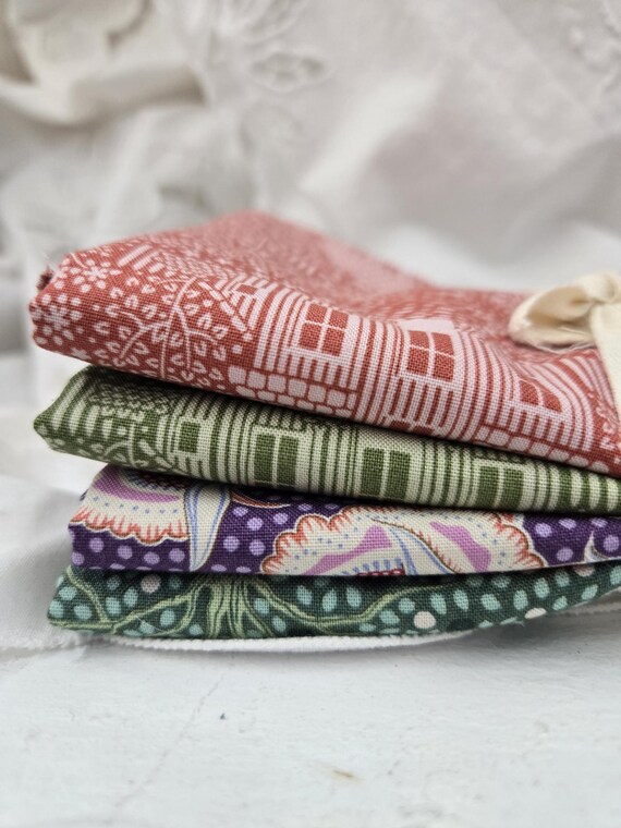 Hometown/My Neighborhood...HALF YARD Bundle...a Tilda Collection...by Tone Finnanger...4 Prints