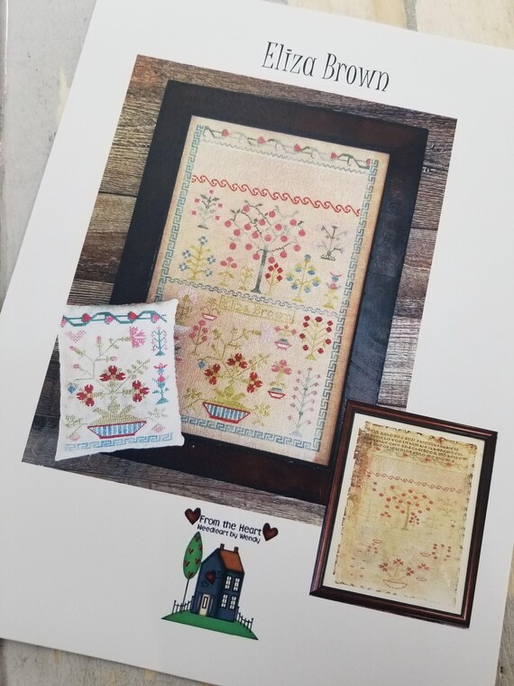 Eliza Brown ...From the Heart--NeedleArt by Wendy...cross stitch pattern