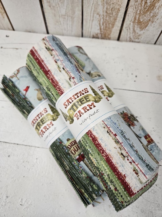 Santa's Tree Farm...10 Inch Stacker...Lisa Audit...Riley Blake Designs...42 squares