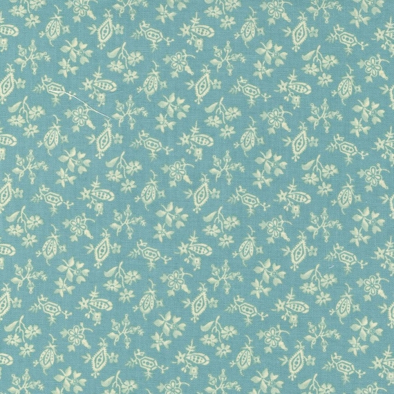 Dinah's Delight 1830-1850 Robins Egg 31677 13 designed by Betsy Chutchian for Moda Fabrics