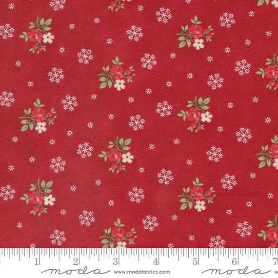 A Christmas Carol...Crimson 44355 13...3 Sisters...Moda Fabrics