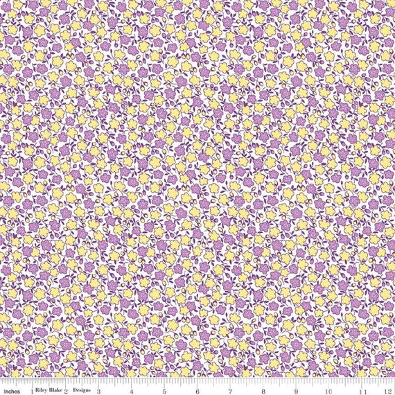 Storytime 30s Floral C13865-PURPLE by RBDDesigners