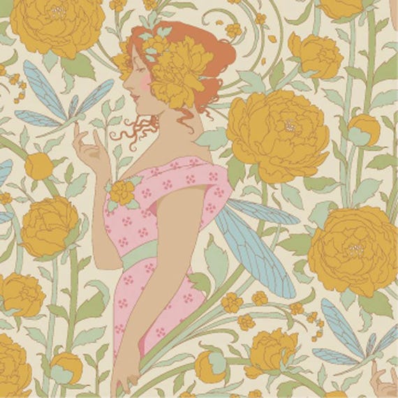Songbird...Aubrey Mustard...100656...a Tilda Collection...Tone Finnanger