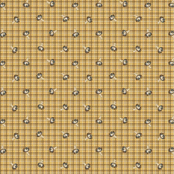 Thimbleweed..54829-2 ochre...designer Julie Hendricksen...Windham Fabrics