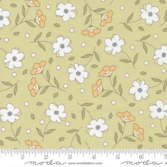 Buttercup & Slate Sprig 29152 25 by Corey Yoder of Coriander Quilts for Moda Fabrics