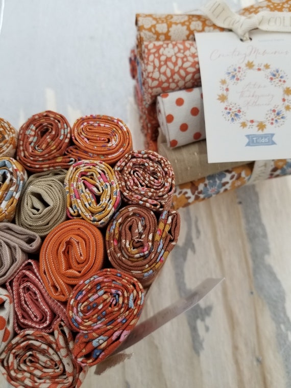 Creating Memories...Autumn, Thanksgiving, Halloween...Fat 8th Bundle...Tilda Fabrics...Tone Finnanger