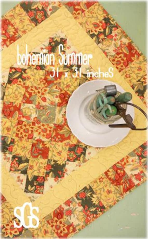 PDF Bohemian Summer...pattern designed by Mickey Zimmer for Sweetwater Cotton Shoppe