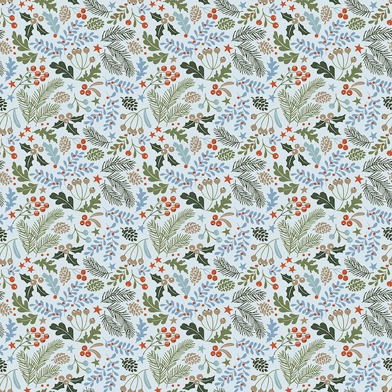Santa's Tree Farm...C16452 SKY...Lisa Audit...Riley Blake Designs