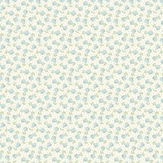 Abloom Teal Pears A-868-T designed by Renee Nanneman for Andover