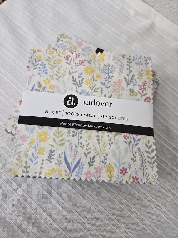 Petite Fleur...charm pack...Makower UK...42--5 inch squares