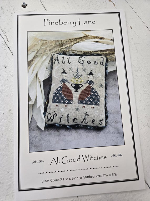 All Good Witches...Pineberry Lane...cross stitch chart...Halloween