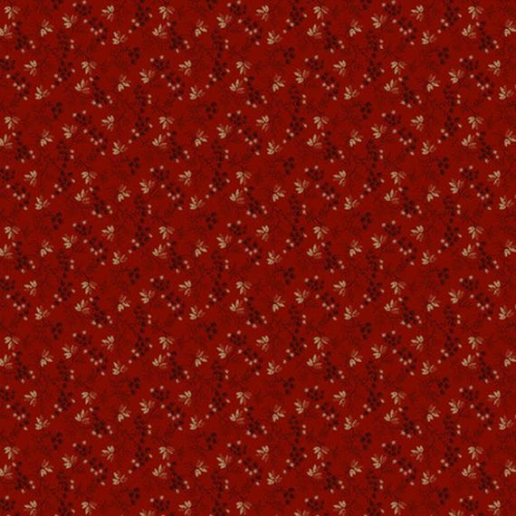 Pineberry Lane...R172002D-RED...Pam Buda...Marcus Fabrics