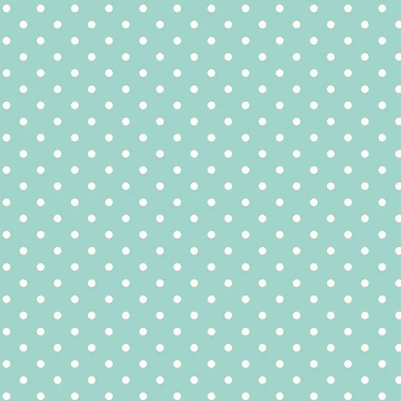 Picnic TW17 Aqua by Tanya Whelan...cottage style print, dot