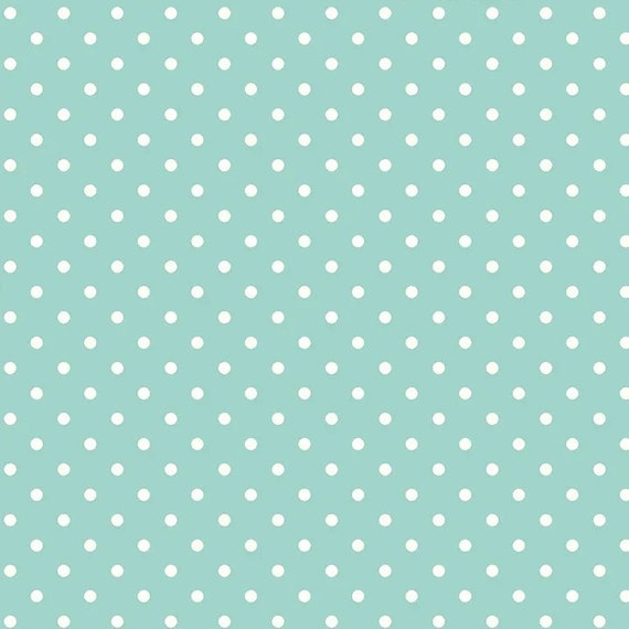 Picnic TW17 Aqua by Tanya Whelan...cottage style print, dot