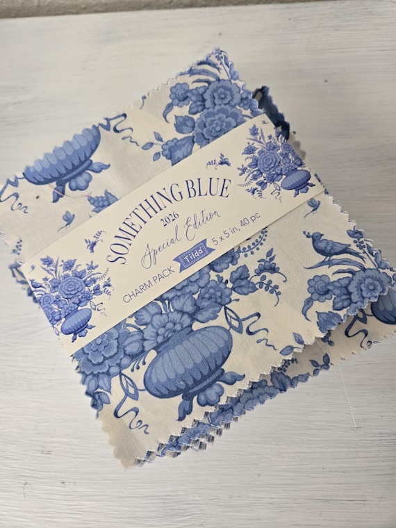 Something Blue...charm pack....a Tilda collection...Tone Finnanger