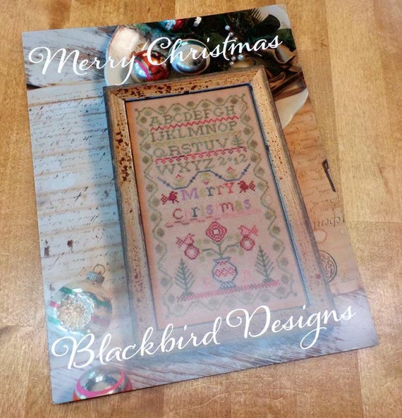 Merry Christmas by Blackbird Designs...cross-stitch design