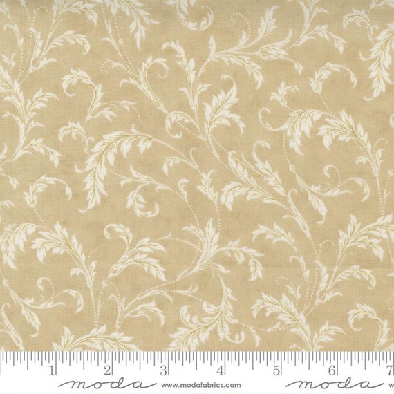 Poinsettia Plaza Parchment 44293 21 by 3 Sisters for Moda Fabrics