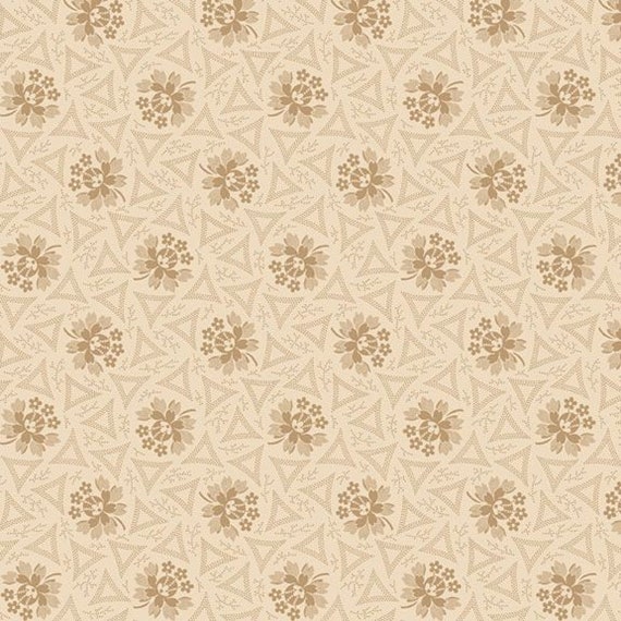 Historical Hennas...Bloom R310808D-CREAM...Sheryl Johnson...Marcus Fabrics