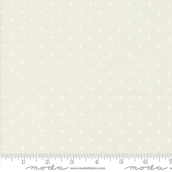 My Summer House Cream White 3046 17 designed by Bunny Hill Designs for Moda Fabrics