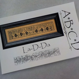 A B C D by La-D-Da...cross stitch pattern
