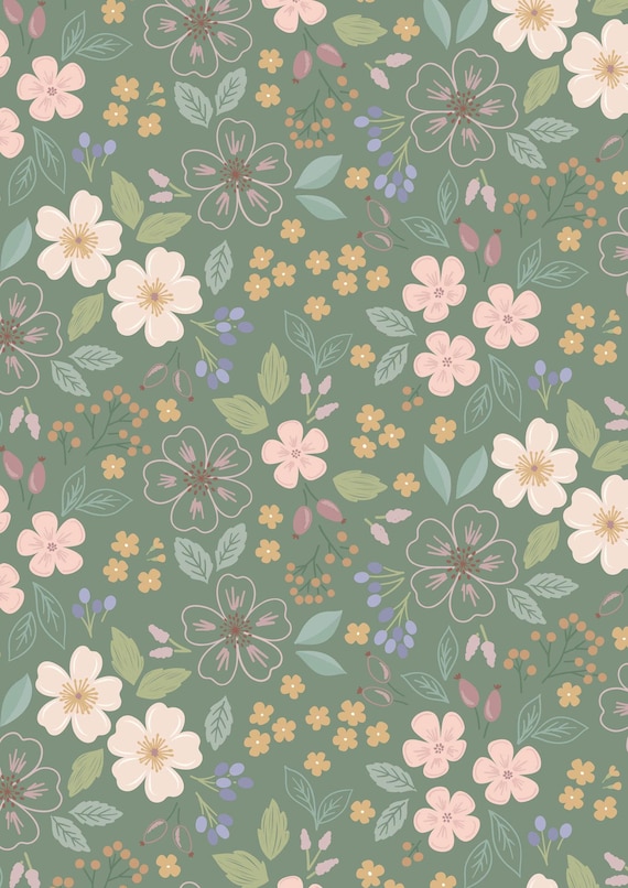 Sky Garden...CC56.3...green grey...Cassandra Connolly...Lewis & Irene