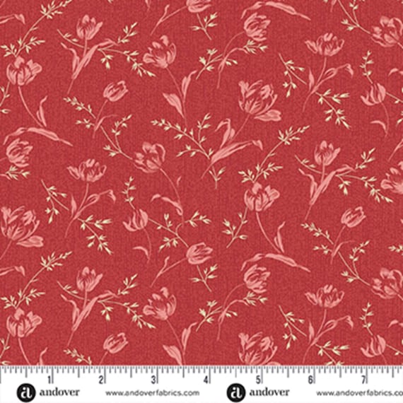 Lighthouse...A-1476-R...Red Roof...Bindweed...Edyta Sitar...Laundry Basket Quilts...Andover