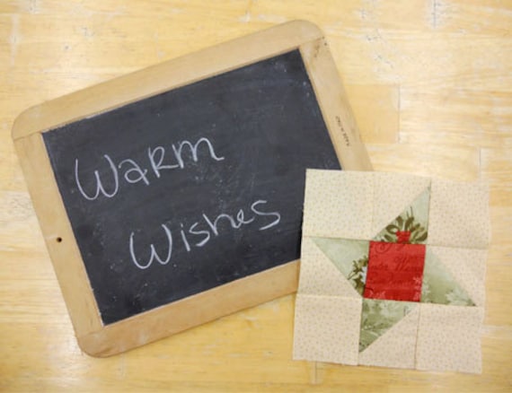 Week 8 Warm Wishes and Borders...Christmas Morning Quilt Along...PDF block pattern