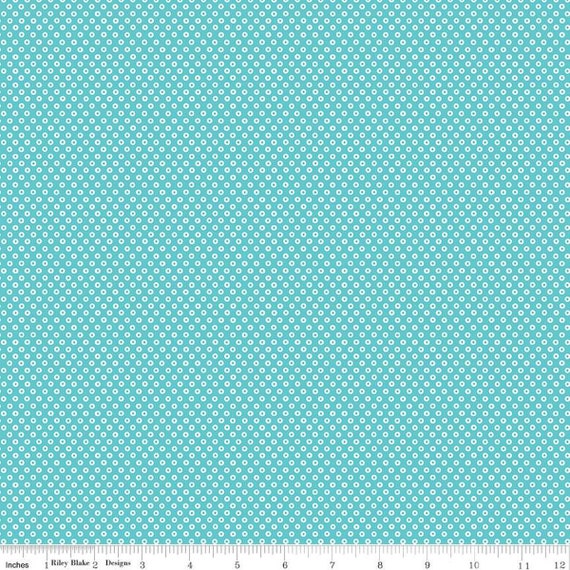 Storytime 30s Dots C13862-TEAL by RBDDesigners