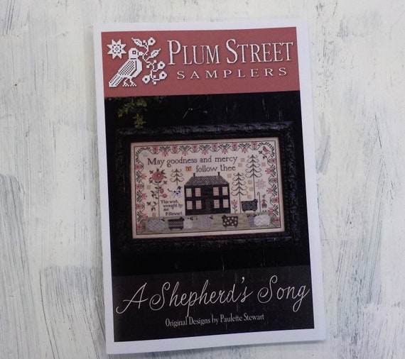 A Shepherd's Song by Plum Street Samplers...cross stitch pattern, house cross stitch