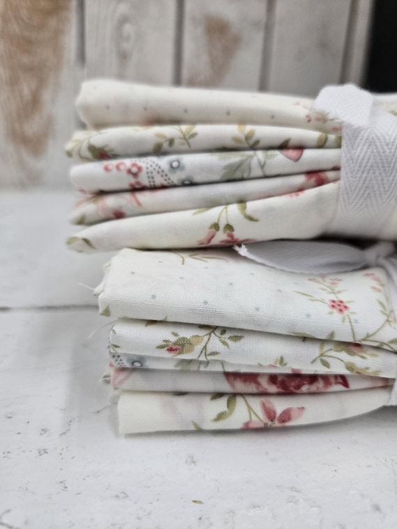 Muse...Porcelain Florals FQ Bundle...3 Sisters...Moda Fabrics...5 prints