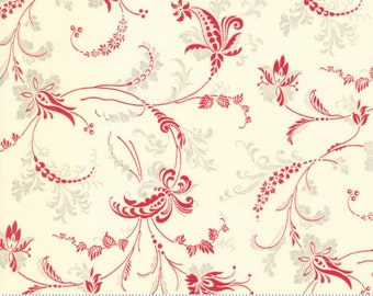 Etchings, Collections for a Cause, Parchment Red 44333 22 by 3 Sisters and Howard Marcus for Moda Fabrics