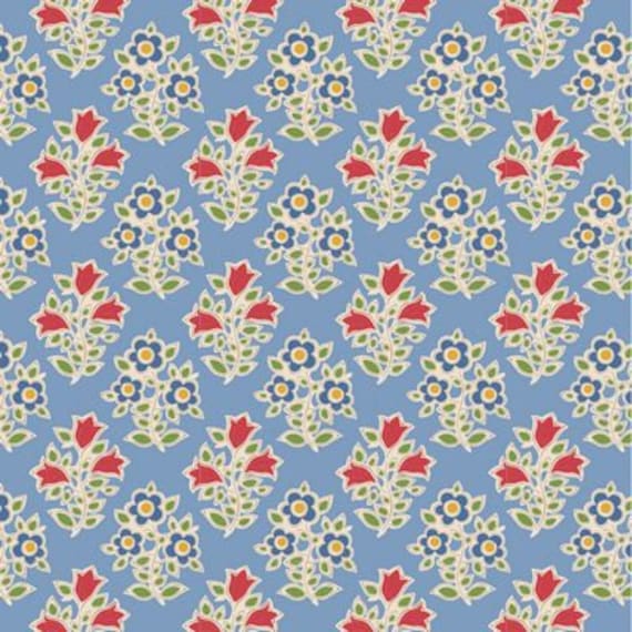 Jubilee-Farm Flowers-Light Blue...a Tilda Collection designed by Tone Finnanger