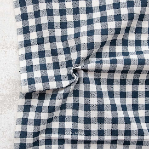 Camp Gingham...Midnight 3/8 inch...Fableism