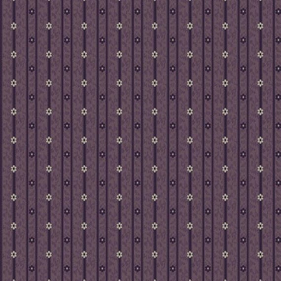 Colorful Coordinates and Stashing Stripes...Daisy Stripe...R171463D PURPLE...Pam Buda...Marcus Fabrics
